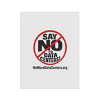Say NO to Data Centers Garden Flag — Protest Yard Banner